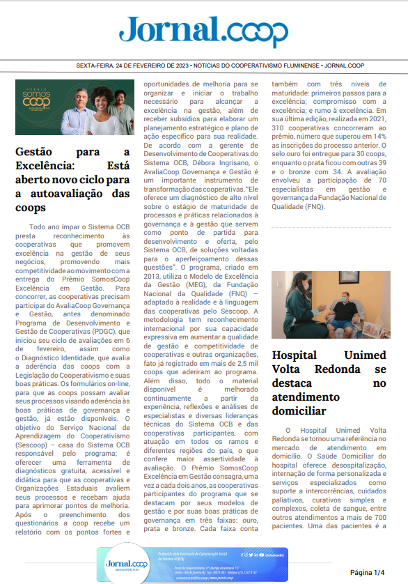 Jornal.Coop – Edição 6 – Ano 1 – 24 de fevereiro de 2023