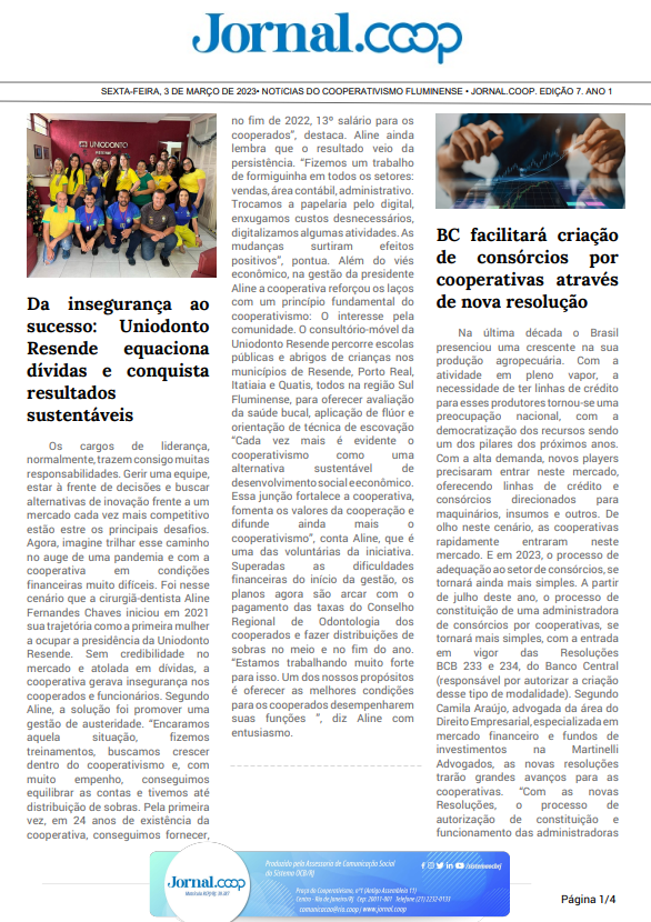 Jornal.Coop – Edição 7 – Ano 1 – 3 de março de 2023