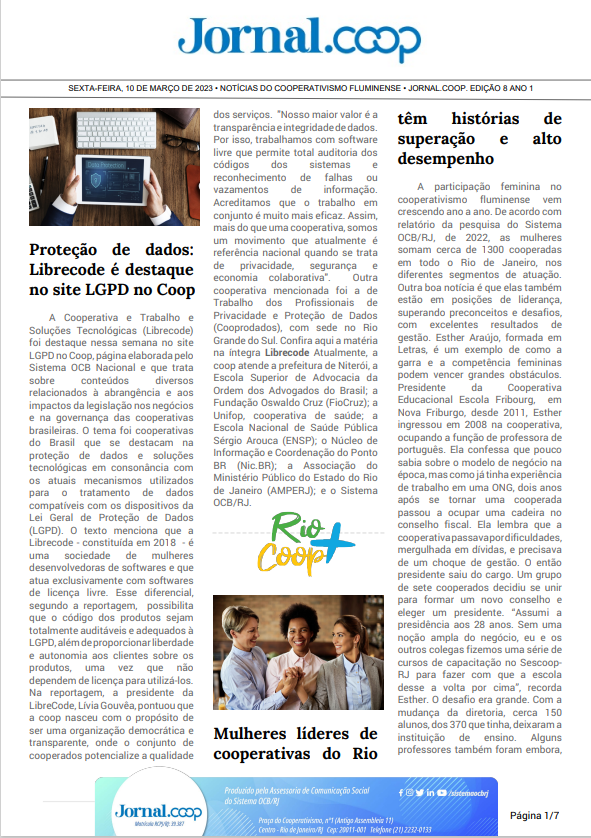 Jornal.Coop – Edição 8 – Ano 1 – 10 de março de 2023