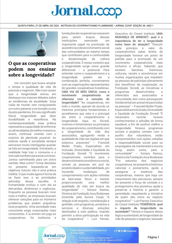 Jornal.Coop – Edição 36 – Ano 1 – 27 de abril de 2023
