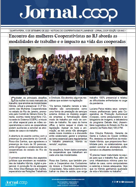 Jornal.Coop – Edição 128– Ano 1 – 13 de setembro de 2023
