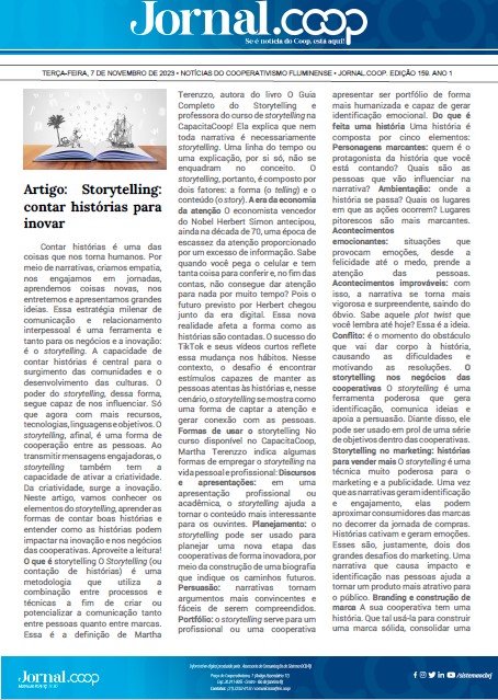 Jornal.Coop – Edição 159– Ano 1 – 7 de novembro de 2023