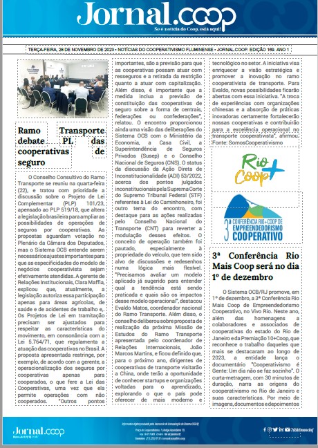 Jornal.Coop – Edição 169– Ano 1 – 28 de novembro de 2023