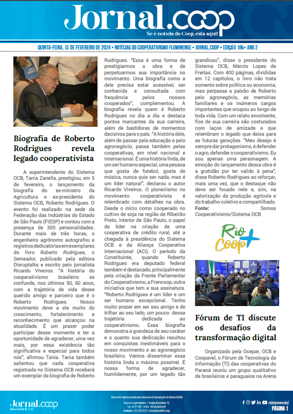 Jornal.Coop – Edição 189 – Ano 2 – 15 de Fevereiro de 2024