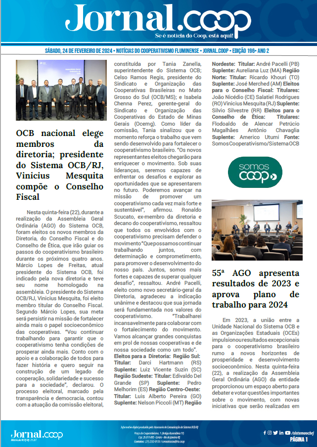 Jornal.Coop – Edição 196 – Ano 2 – 24 de Fevereiro de 2024