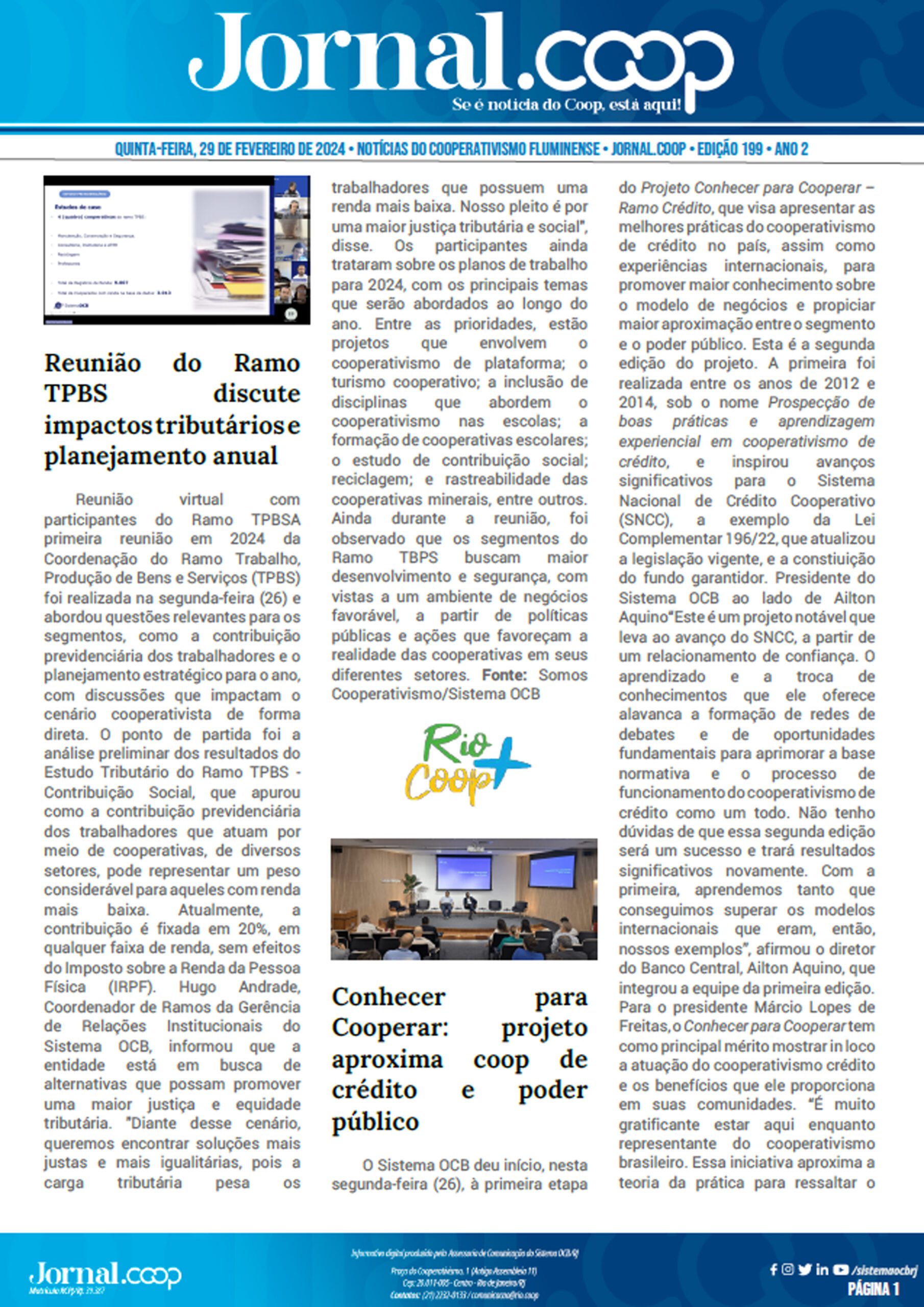 Jornal.Coop – Edição 199 – Ano 2 – 29 de Fevereiro de 2024