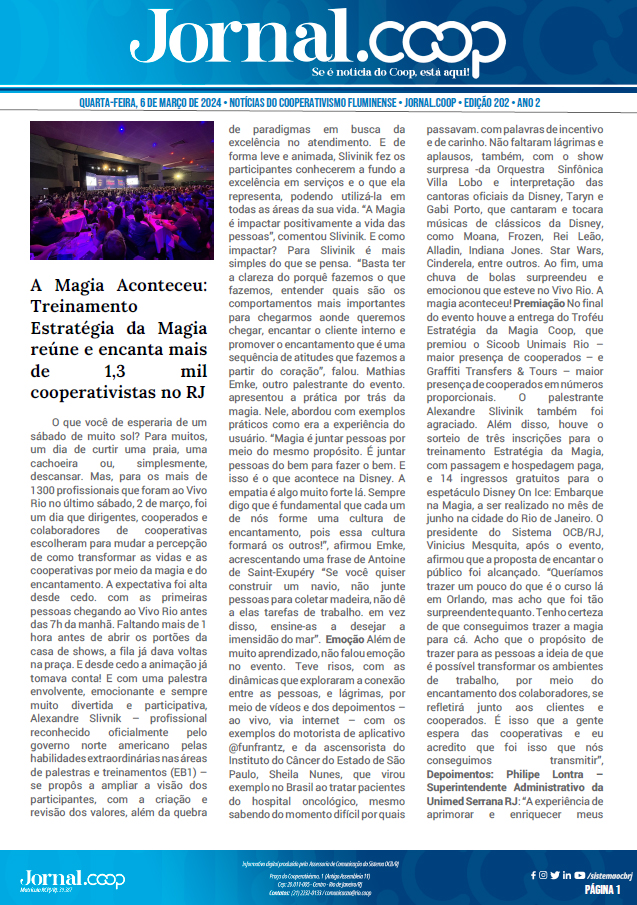 Jornal.Coop – Edição 202 – Ano 2 – 6 de março de 2024