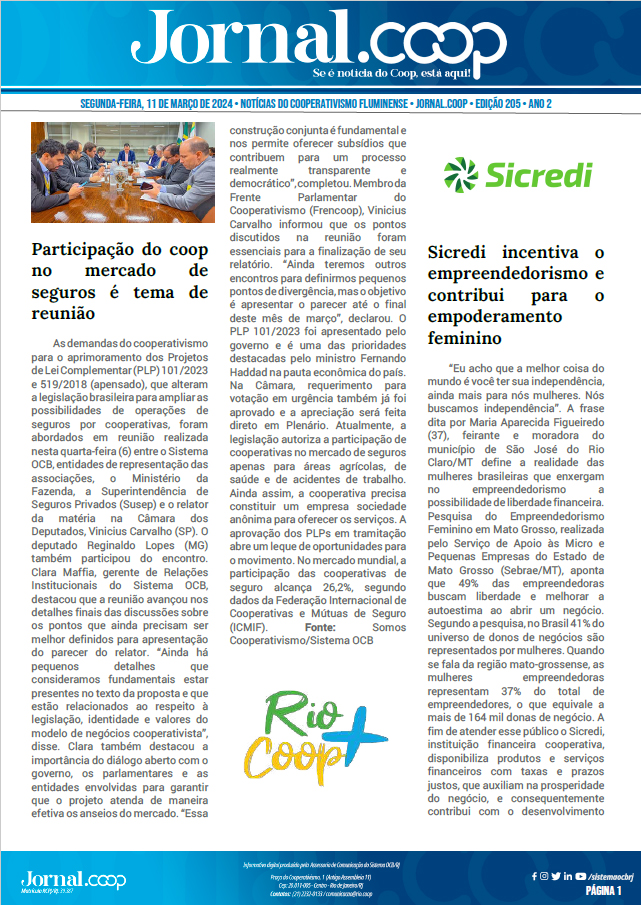 Jornal.Coop – Edição 205 – Ano 2 – 11 de março de 2024