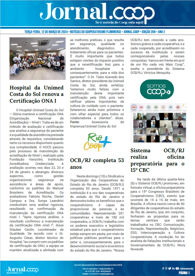 Jornal.Coop – Edição 206 – Ano 2 – 12 de março de 2024