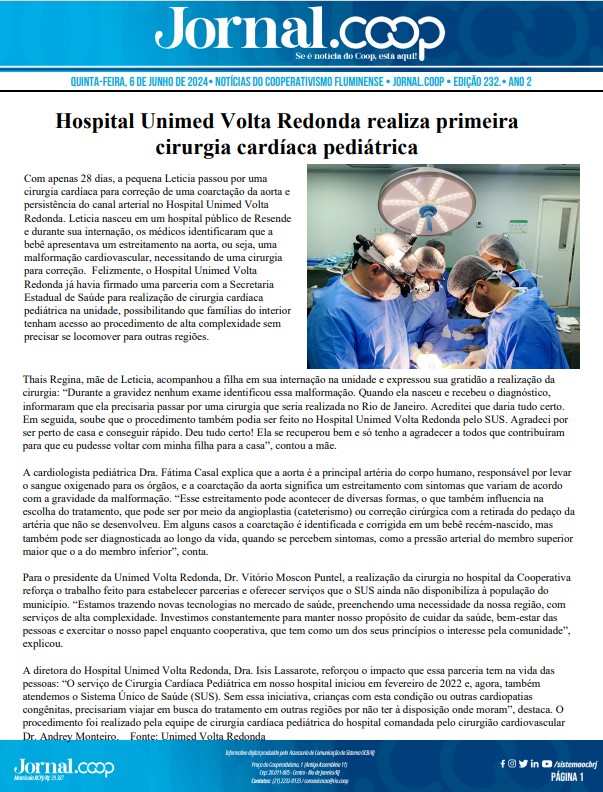 Jornal.Coop – Edição 232 – Ano 2 – 6 de junho de 2024