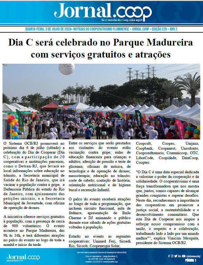 Jornal.Coop – Edição 239 – Ano 2 – 3 de julho de 2024