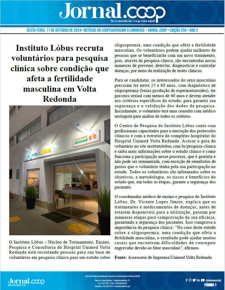 Jornal.Coop – Edição 258 – Ano 2 – 11 de Outubro de 2024