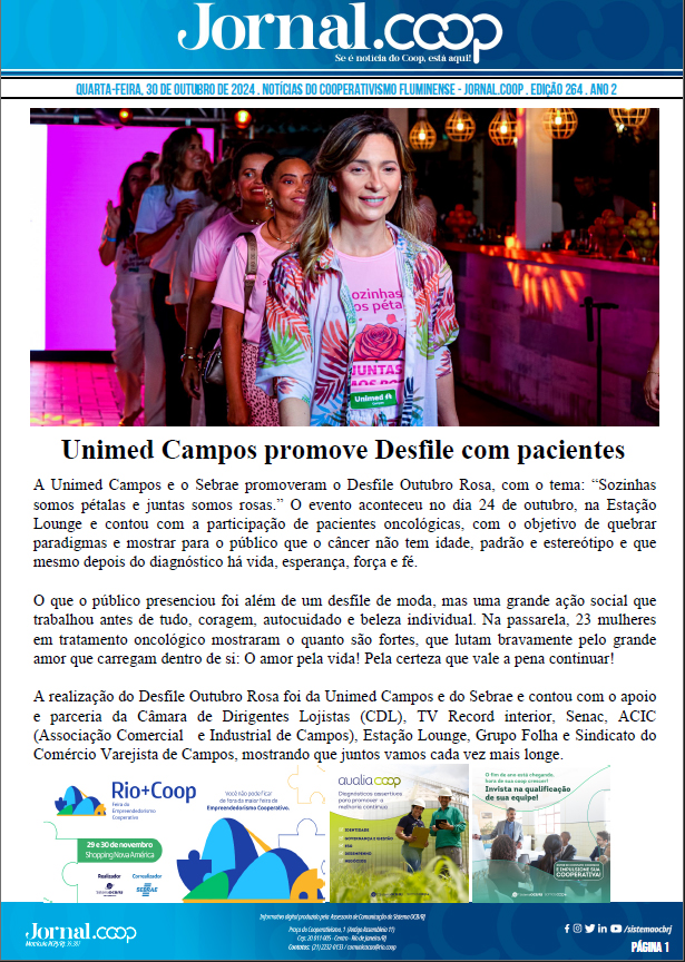 Jornal.Coop – Edição 264 – Ano 2 – 30 de Outubro de 2024