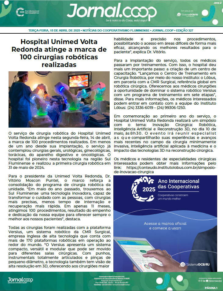 Jornal.Coop – Edição 327 – Ano 3 – 15 de Abril de 2025