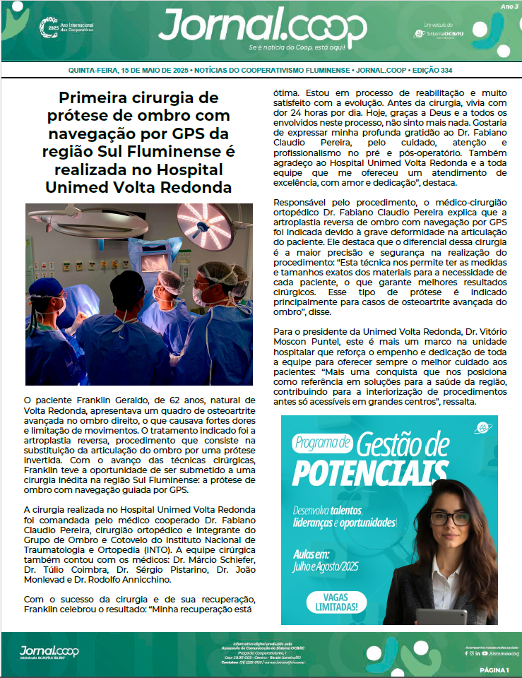 Jornal.Coop – Edição 334 – Ano 3 – 15 de Maio de 2025