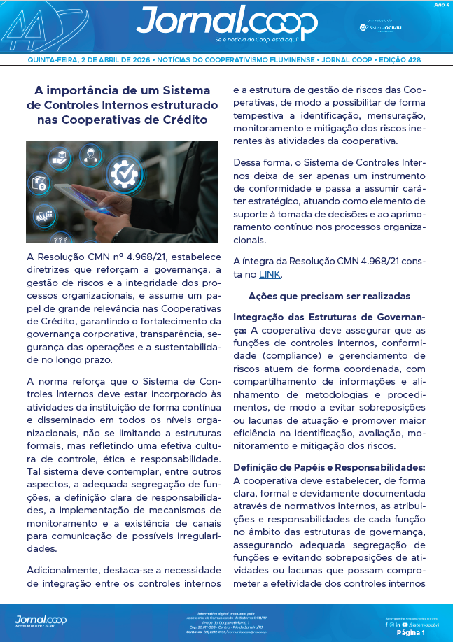Jornal.Coop – Edição 428 – Ano 4 – 2 de abril de 2026