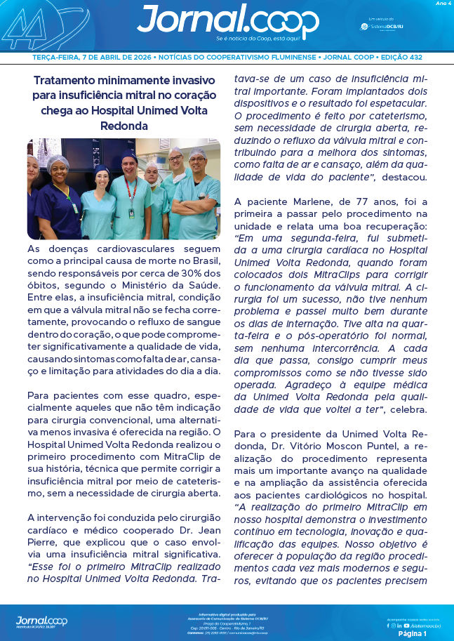 Jornal.Coop – Edição 432 – Ano 4 – 7 de abril de 2026
