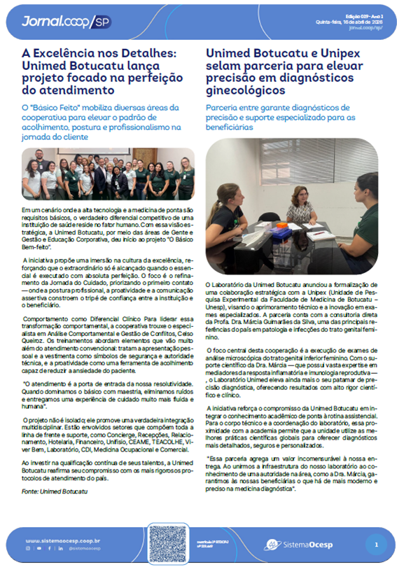 Edição 019 – Ano 1 – SP – 16 de abril de 2026
