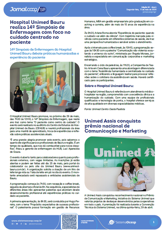 Edição 034 – Ano 1 – SP – 11 de maio de 2026