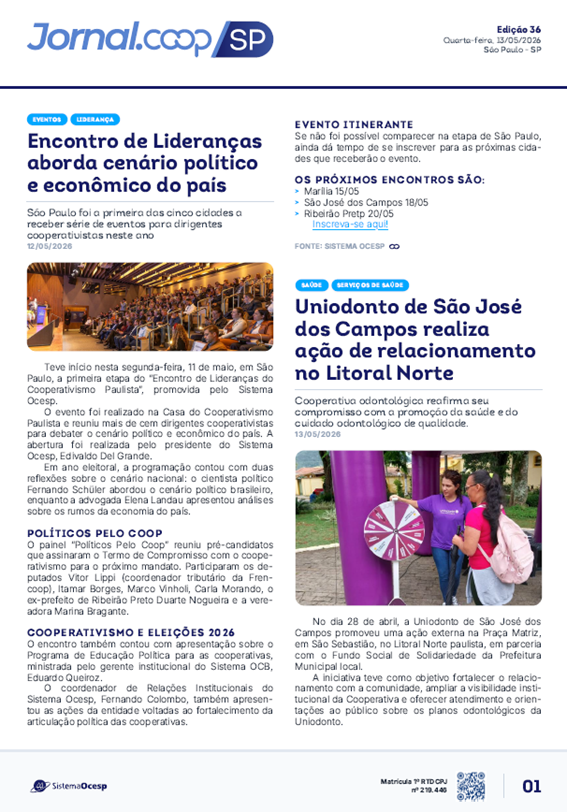 Edição 036 – Ano 1 – SP – 13 de maio de 2026