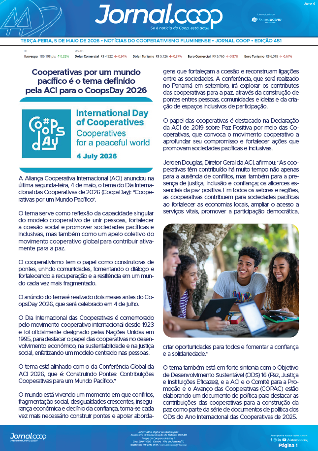 Jornal.Coop RJ – Edição 451 – Ano 4 – 5 de maio de 2026