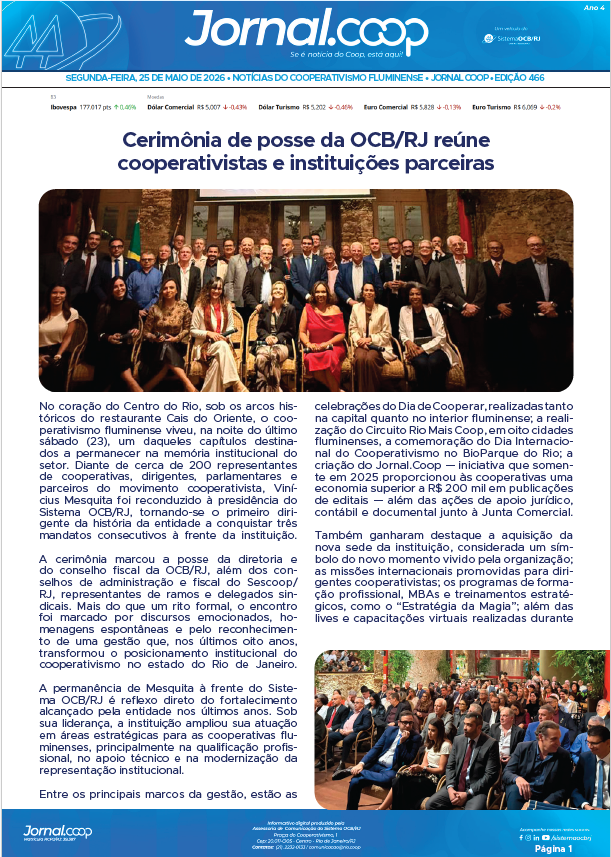 Jornal.Coop RJ – Edição 466 – Ano 4 – 25 de maio de 2026