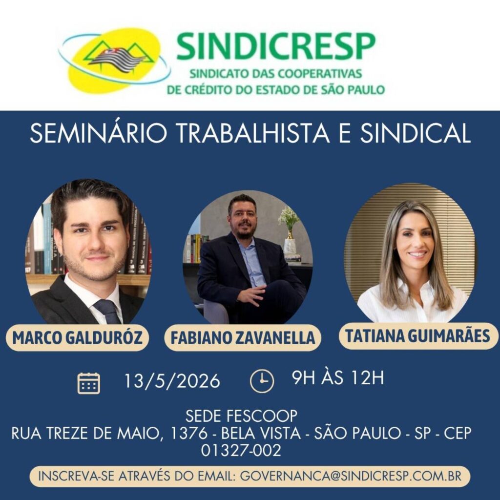 Sindicresp realiza Seminário Trabalhista e Sindical na Casa do Cooperativismo Paulista