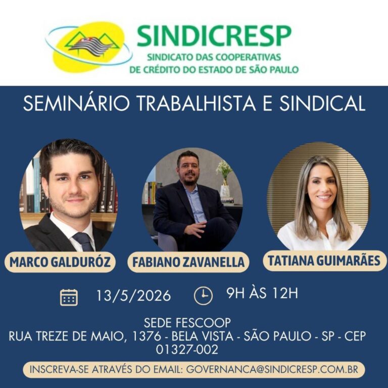 Sindicresp realiza Seminário Trabalhista e Sindical na Casa do Cooperativismo Paulista