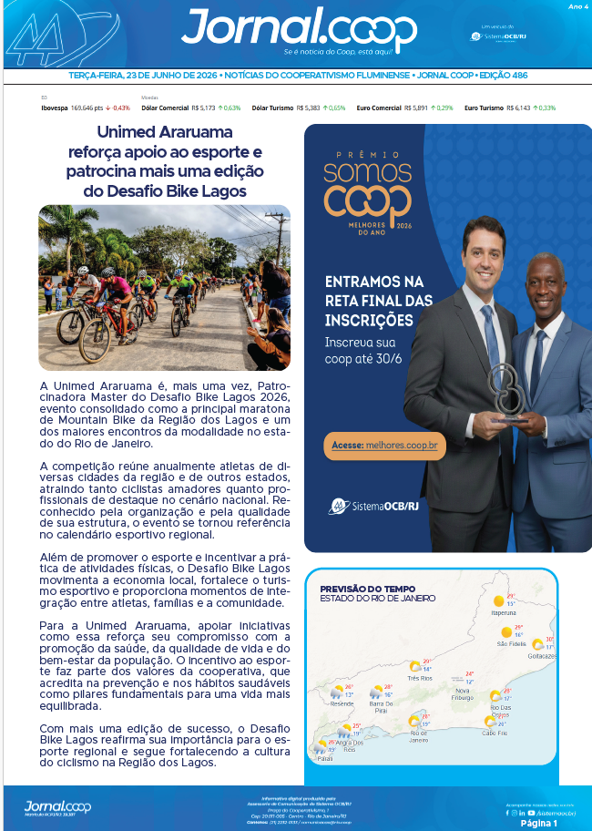 Jornal.Coop RJ – Edição 486 – Ano 4 – 23 de junho de 2026