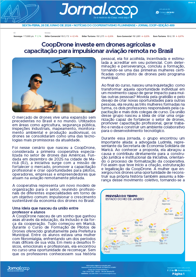 Jornal.Coop RJ – Edição 489 – Ano 4 – 26 de junho de 2026