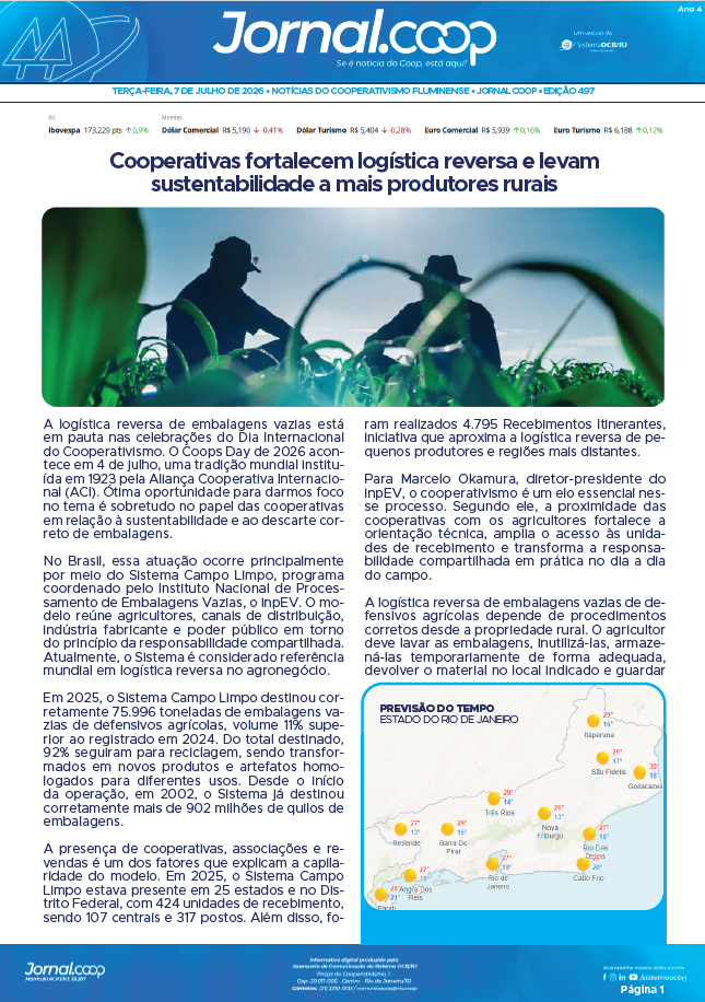 Jornal.Coop RJ – Edição 497 – Ano 4 – 7 de julho de 2026