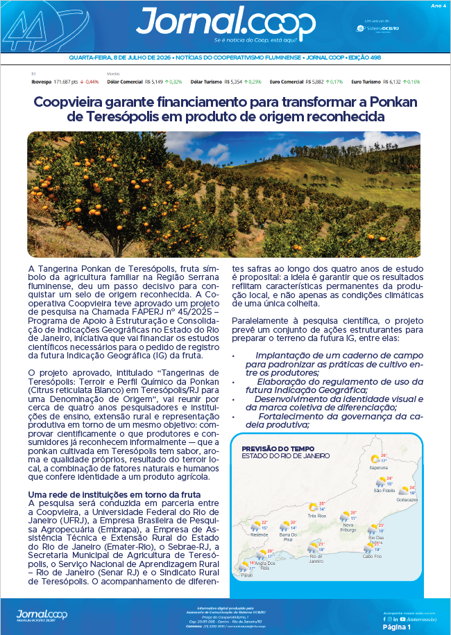 Jornal.Coop RJ – Edição 498 – Ano 4 – 8 de julho de 2026
