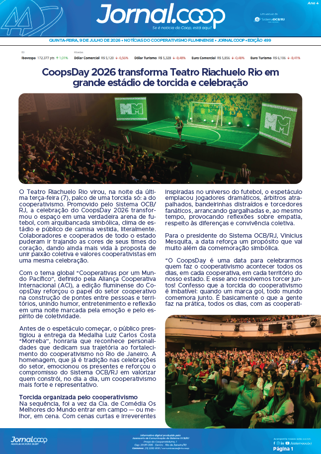 Jornal.Coop RJ – Edição 499 – Ano 4 – 9 de julho de 2026