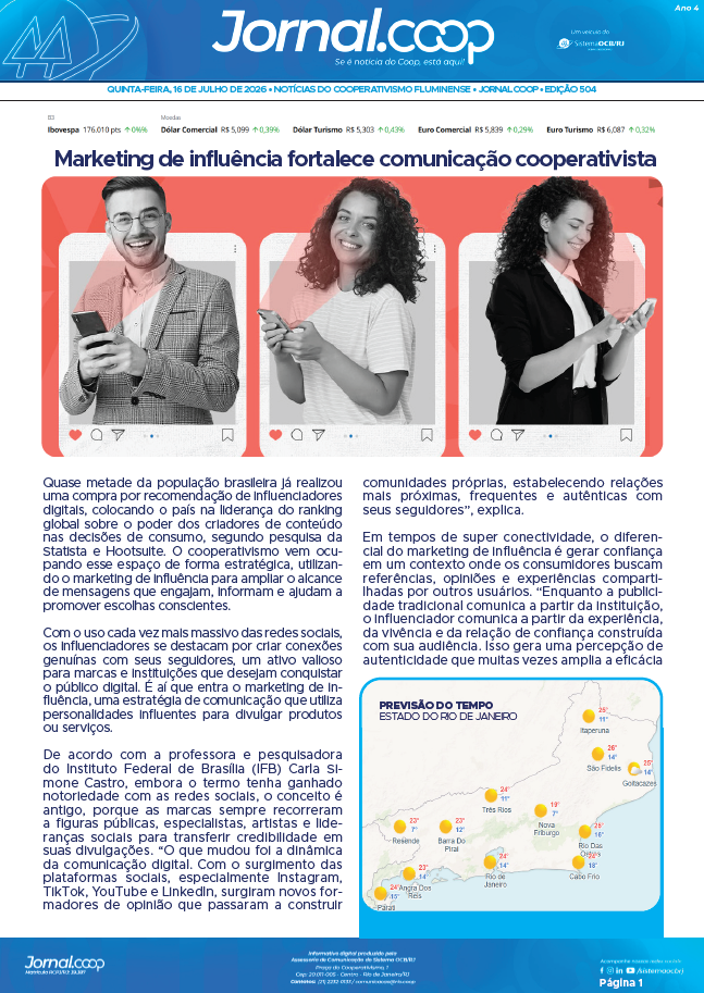 Jornal.Coop RJ – Edição 504 – Ano 4 – 16 de julho de 2026