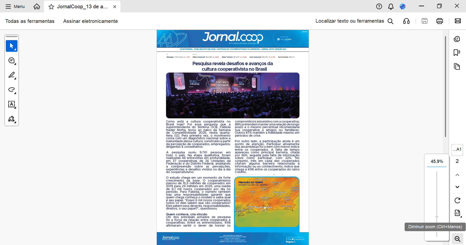 Jornal.Coop RJ – Edição 521 – Ano 4 – 14 de agosto de 2026