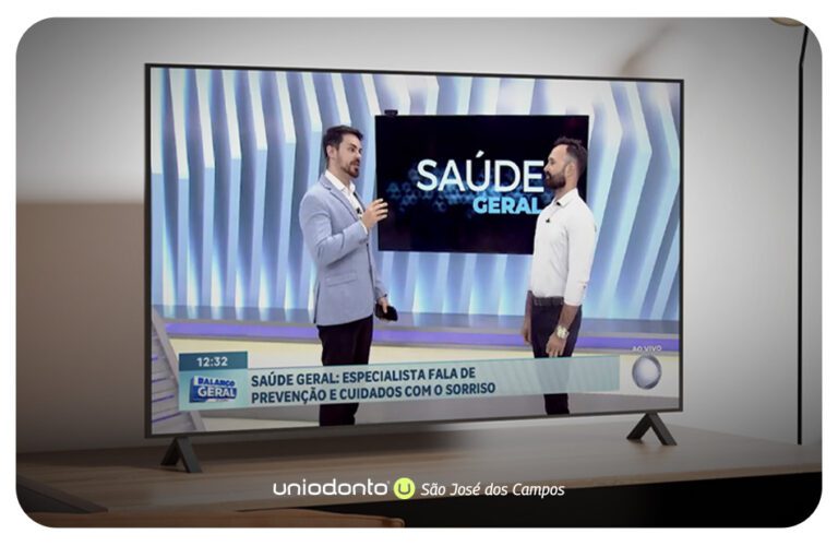 Uniodonto de Santos orienta população sobre prevenção da cárie em participação no Balanço Geral Saúde