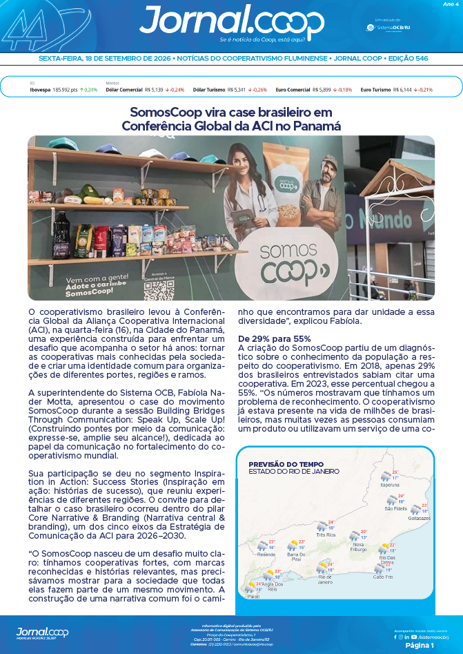 Jornal.Coop RJ – Edição 546 – Ano 4 – 18 de setembro de 2026
