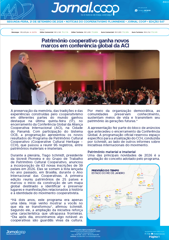 Jornal.Coop RJ – Edição 547 – Ano 4 – 21 de setembro de 2026
