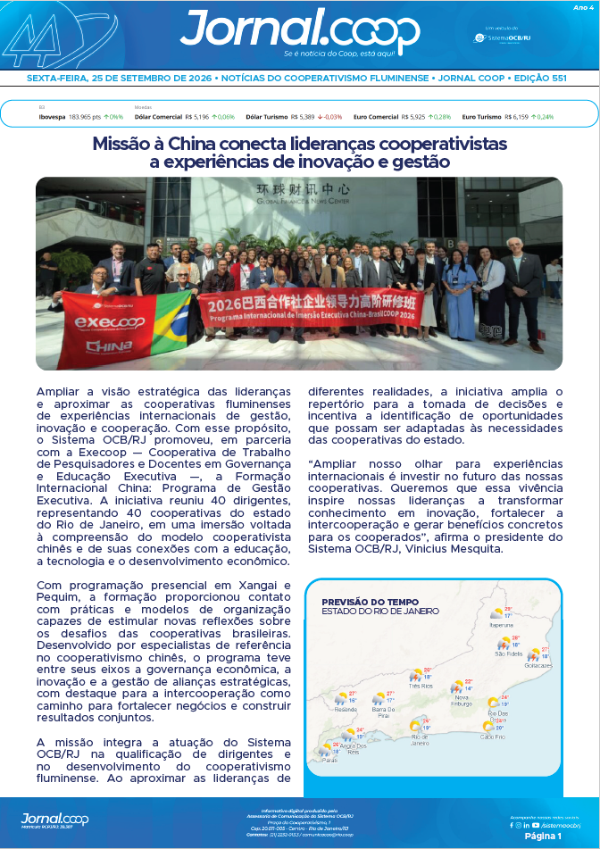 Jornal.Coop RJ – Edição 551 – Ano 4 – 25 de setembro de 2026