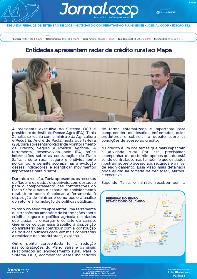 Jornal.Coop RJ – Edição 552 – Ano 4 – 28 de setembro de 2026