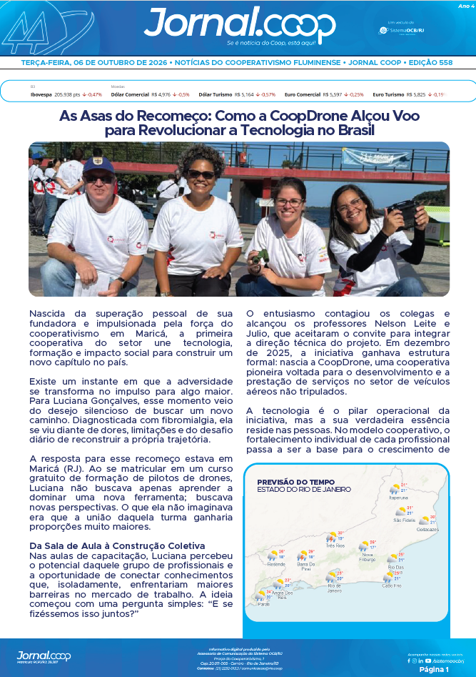 Jornal.Coop RJ – Edição 558 – Ano 4 – 6 de outubro de 2026
