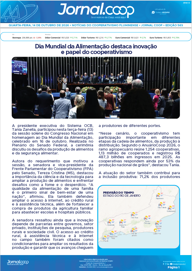 Jornal.Coop RJ – Edição 563 – Ano 4 – 14 de outubro de 2026