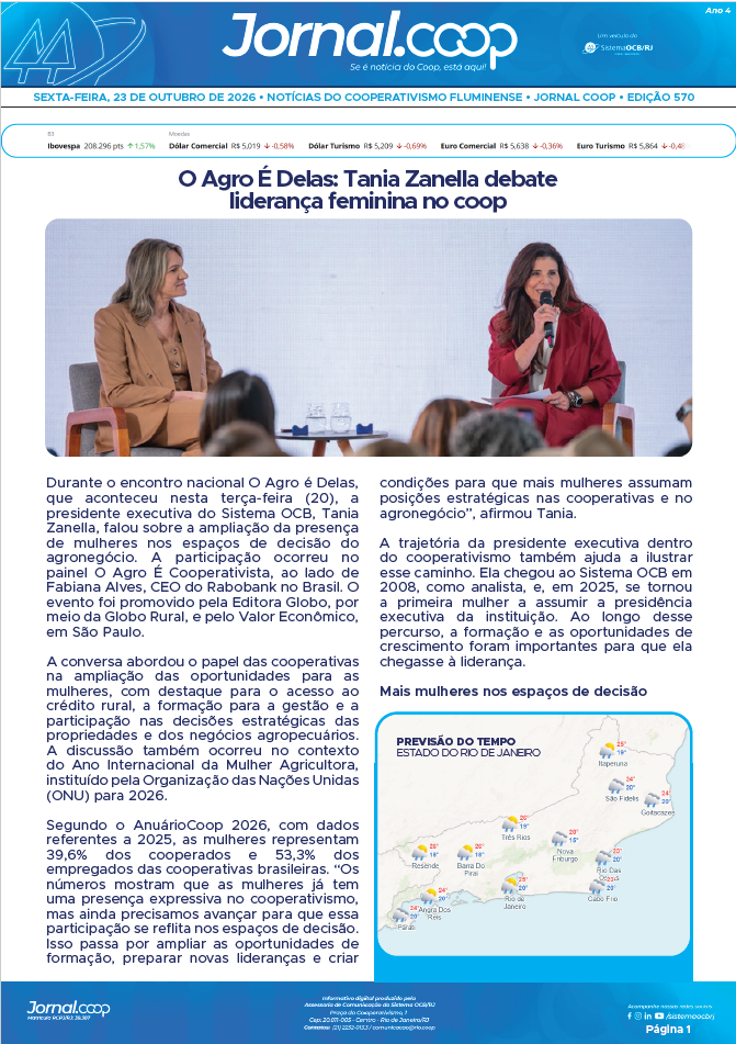 Jornal.Coop RJ – Edição 570 – Ano 4 – 23 de outubro de 2026