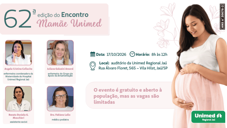 Vem Aí o 62º Encontro Mamãe Unimed Regional Jaú